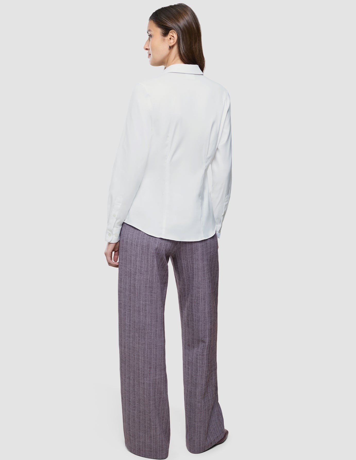 Women Oxford Shirt White Slim